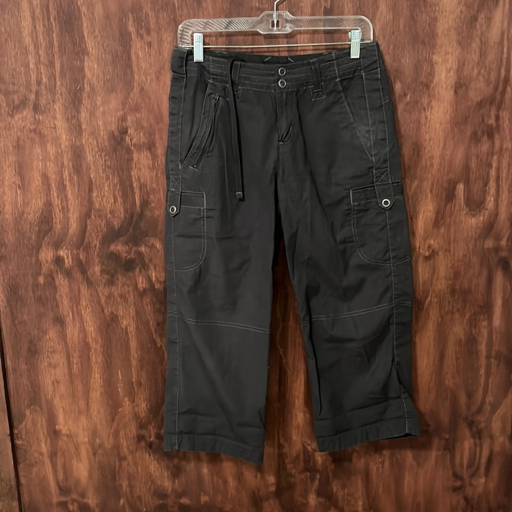 Eddie Bauer woman’s capri slate gray Blakey fit size 4